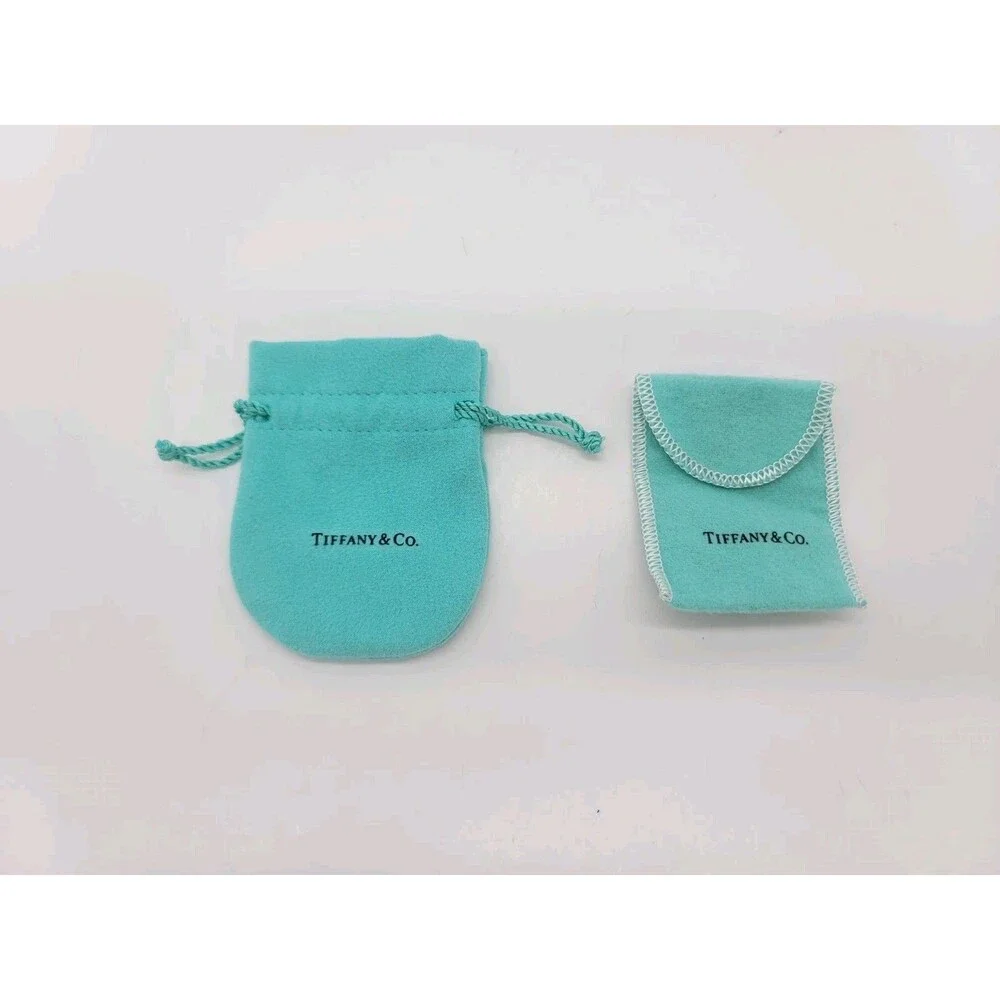 Tiffany & Co. Small Drawstring Pouch 2.75 x 3.75 Plus Bonus Pouch